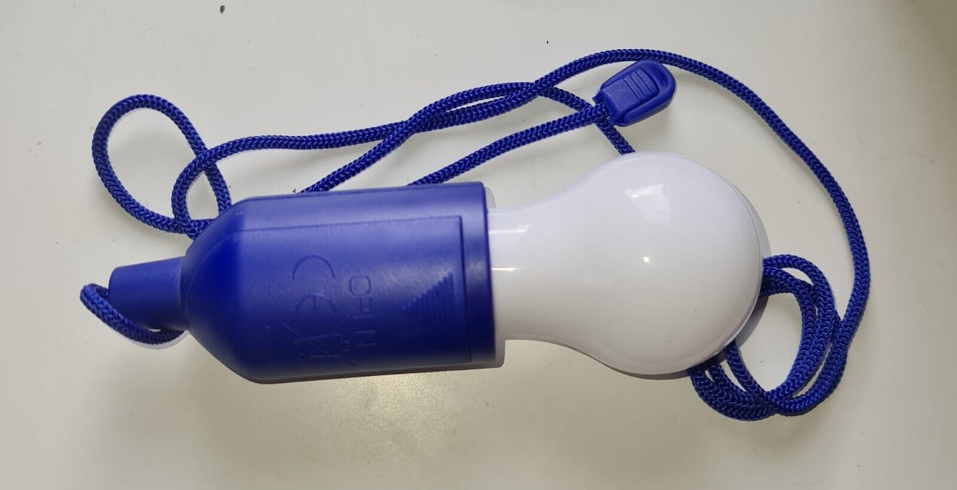 LED Hanging Pull Light Battery Operated (requires batteries) Blue string