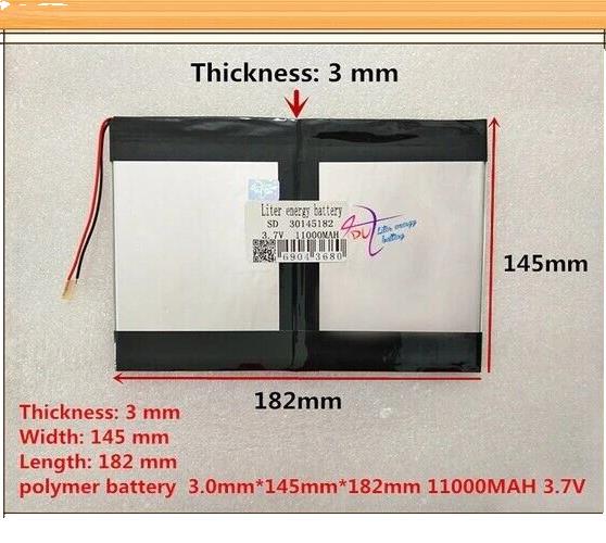 tablet battery 30145182 11000mah 3.7V Polymer lithium ion / Li-ion battery
