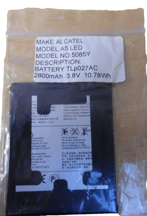Battery for Alcatel  OT-5085Y 2800mAh TLp027AC