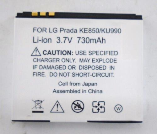 Replacement High Quality  LG KE850 Prada Battery 730mAh(913)