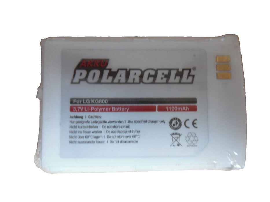 Replacement Battery For LG KG800 Chocolate Phones LGLP-GANM White 1100mAh