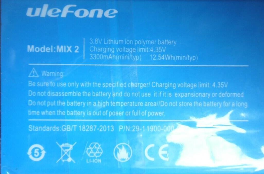 Mix 2 3300mAh Battery for Ulefone Mix 2 5.7 inch MTK6737