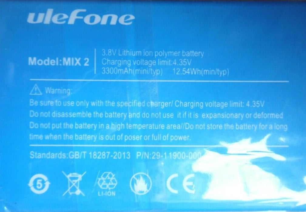 Mix 2 3300mAh Battery for Ulefone Mix 2 5.7 inch MTK6737