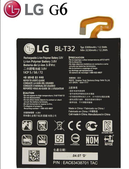 Battery for LG V30 V30 Plus V30 Signature Edition BL-T32 3300mAh Original