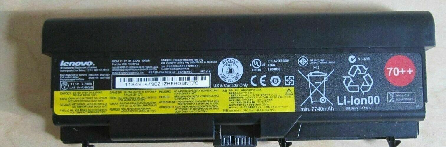 New Genuine Original Lenovo ThinkPad Laptop Battery T530 T430 W530 9cell 45N1007