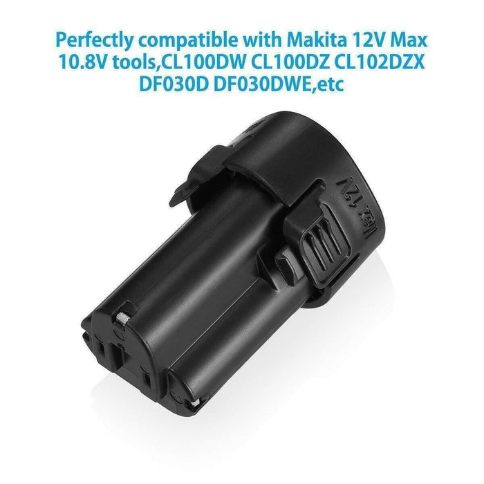 For Makita BL1013 BL1014 10.8V 4.8Ah Li-Ion Battery 194550-6 194551-4 LCT203 12V
