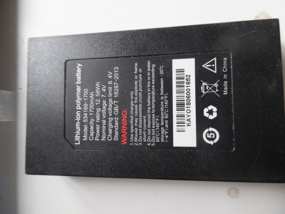 lithium Ion Battery for Urovo i3000 534169-1700