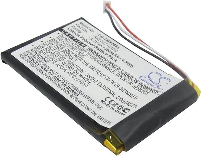 CS-TM920SL Battery 1300mAh compatible with [TOMTOM] 340S LIVE XL, Go 920, Go 920