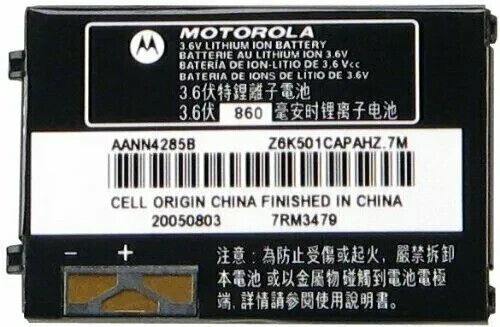 GENUINE Battery AANN4285B Motorola V180 V150 V186 V188 E378 V220 C350 C353 C359