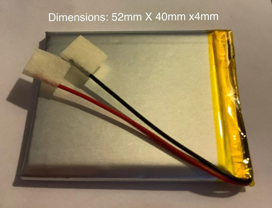 lithium Ion battery 3.7v 1500mAh Brand New. 52mm x 40mm x 4mm.