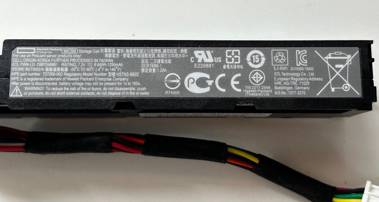 HP 750450-001 MC96 96W Storage Battery Cell 96W with Cable, for DL / ML / SL