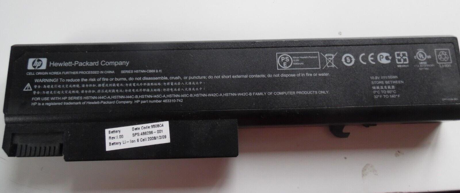 GENUINE HP PROBOOK LAPTOP BATTERY MODEL: HSTNN-CB69 WITH FREE UK POSTAGE