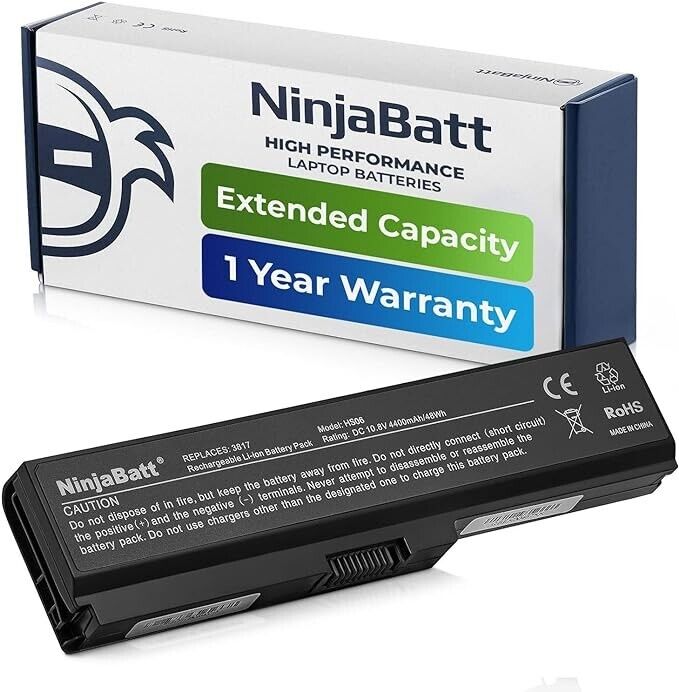 NinjaBatt Battery for Toshiba C660 PA3817U-1BRS L750 L755 A660 L655 L650 L670 C6