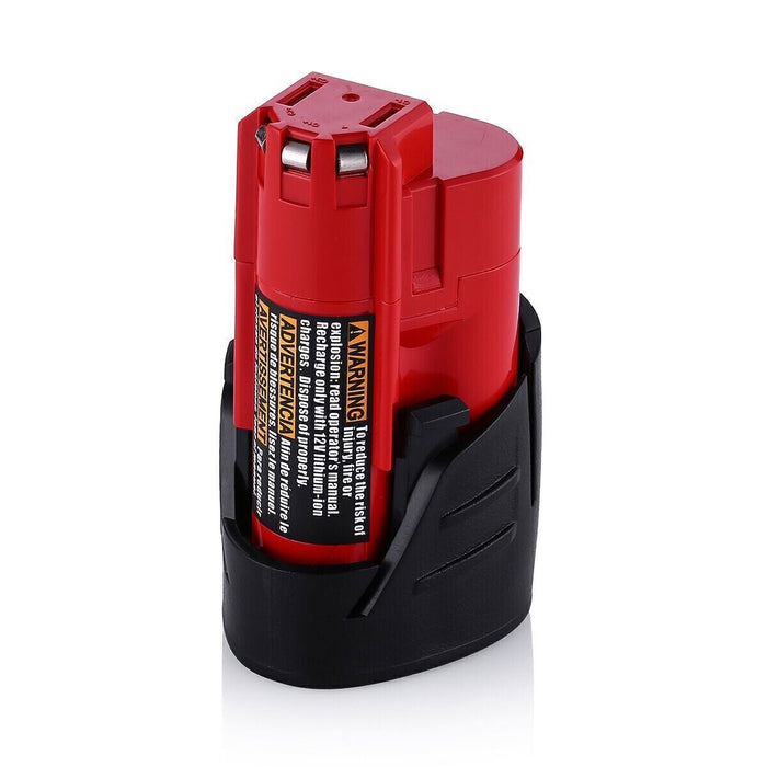 For Milwaukee M12 LI-ION Battery 48-11-2402/M12-18C Charger