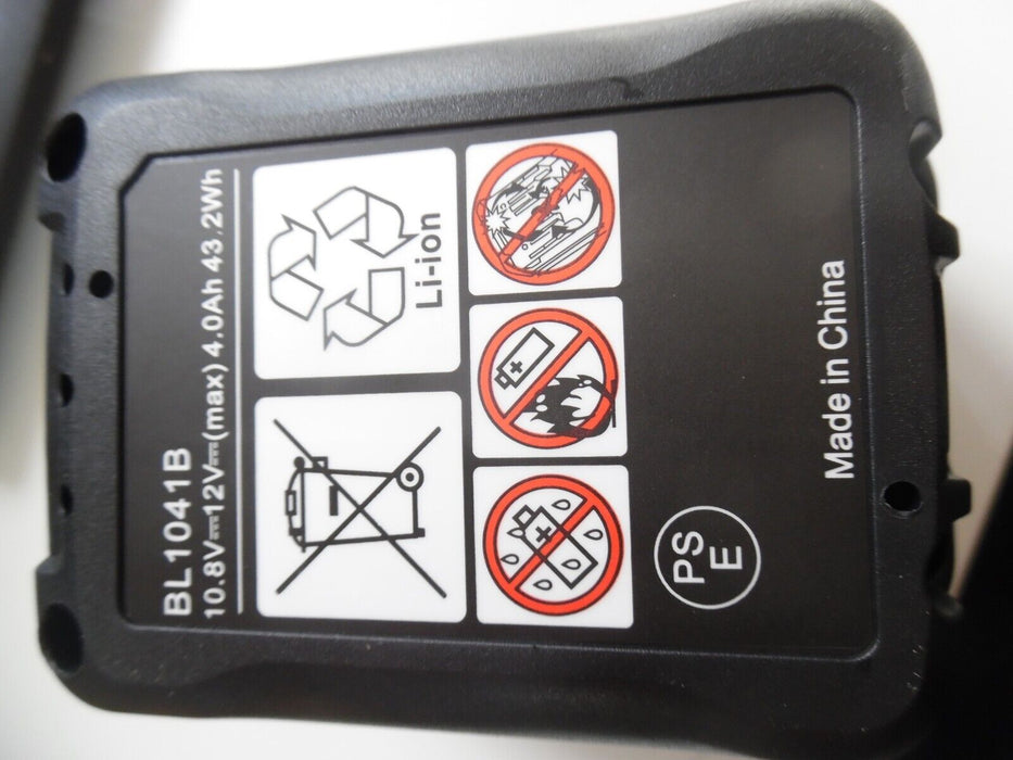 For Makita BL1041B Battery 12V 10.8V BL1021B BL1020B CXT BL1040B BL1015 Charger