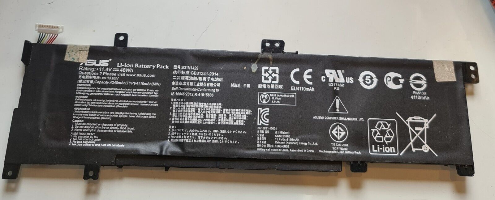 Genuine Battery B31N1429 For Asus A501LX K501LX K501UX K501UB K501 K501UX R516UX