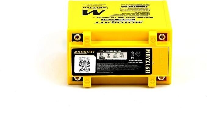 Motobatt AGM battery MBYZ16H BMW F650GS Twin F700 F800