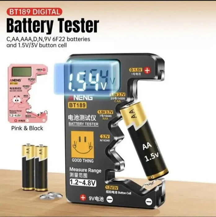 ANENG Digital Battery Tester, Capacity Checker, Volt Checker