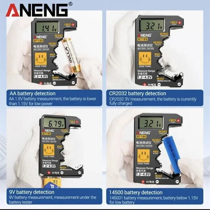 ANENG Digital Battery Tester, Capacity Checker, Volt Checker