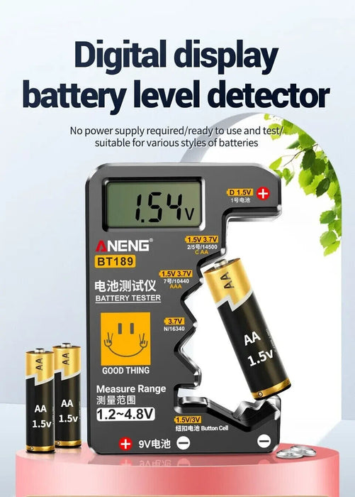 ANENG Digital Battery Tester, Capacity Checker, Volt Checker