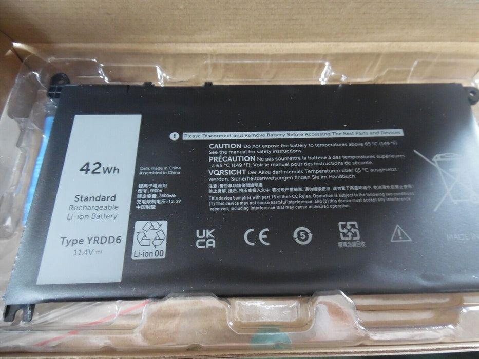 For Dell YRDD6 Battery  Inspiron 14 5480 5491 5598 15 3583 3582 3793 Series