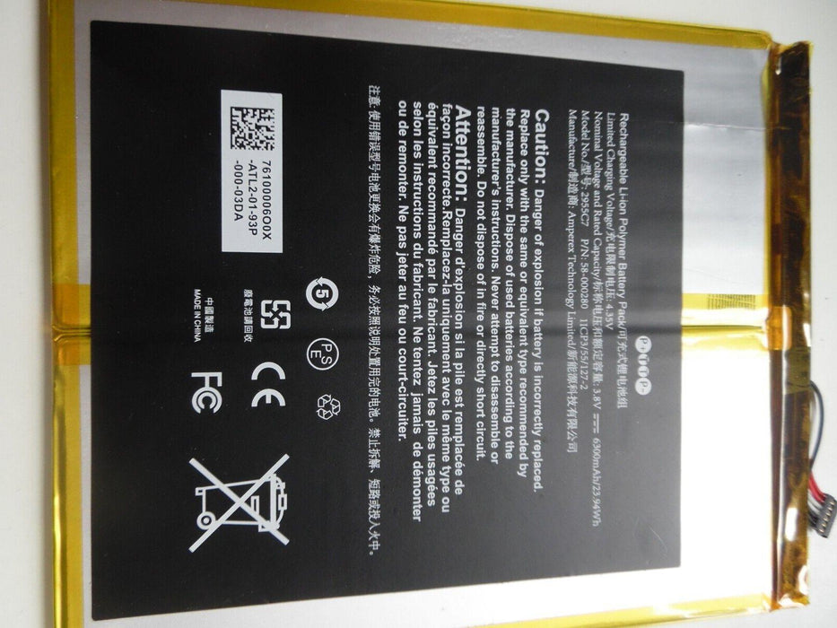 New battery for AMAZON Kindle Fire HD 10.1 7th 2955C7 58-000187 26S1015 58-00037