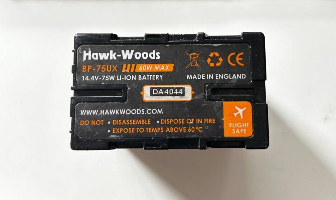 HAWK-WOODS BP-75UX BATTERY 75W Dual Power Battery Used