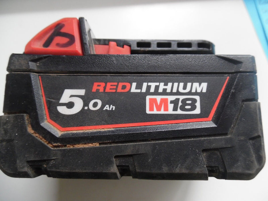 Milwaukee M18B5 RedLithium 18v 5.0Ah Li-ion Battery 5Ah