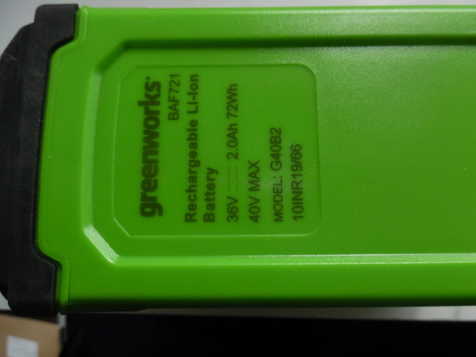 Greenworks G40B2 Li-Ion 40V 2.0AH Powerful Rechargeable Battery 29462 29472!