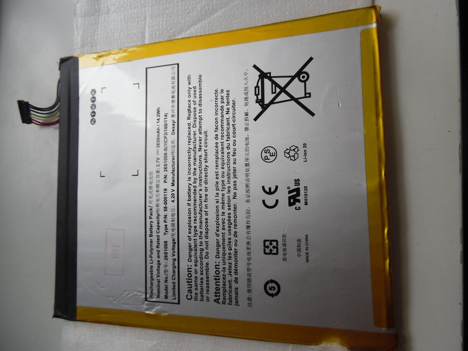 New Battery 58-000119 ST10 For Amazon Fire HD 10 5th Gen SR87CV 2015 Released