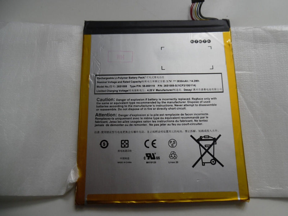 New Battery 58-000119 ST10 For Amazon Fire HD 10 5th Gen SR87CV 2015 Released