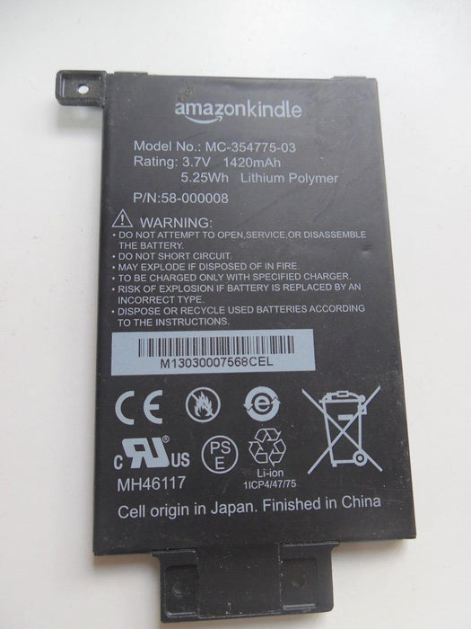 ORIGINAL AMAZON KINDLE PAPERWHITE 2014 REPLACEMENT BATTERY EY21 MC-354775-03