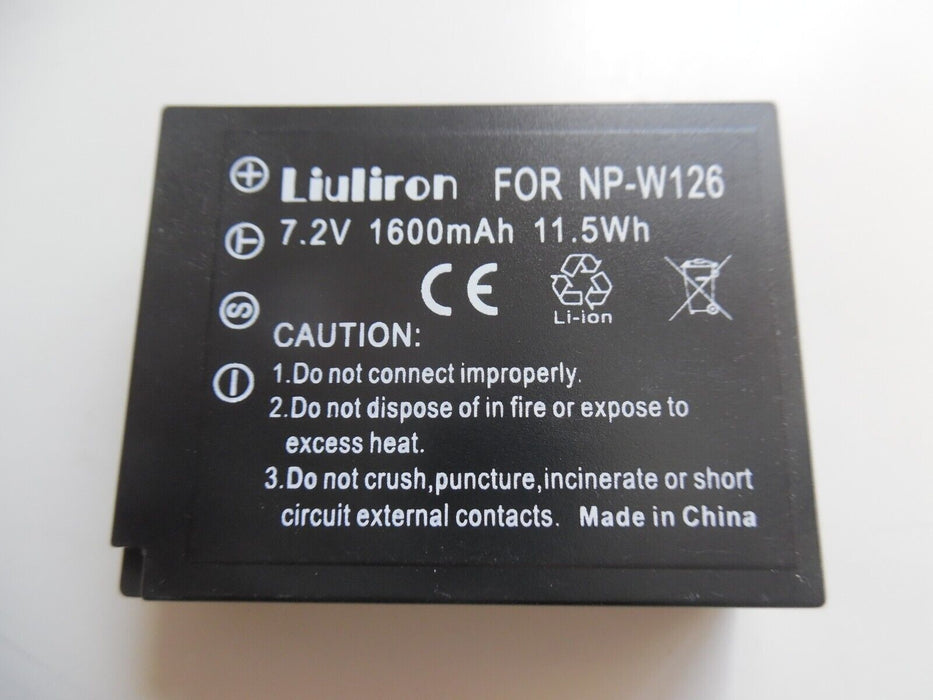 np-w126 battery replacement 1600mAh Liuliron