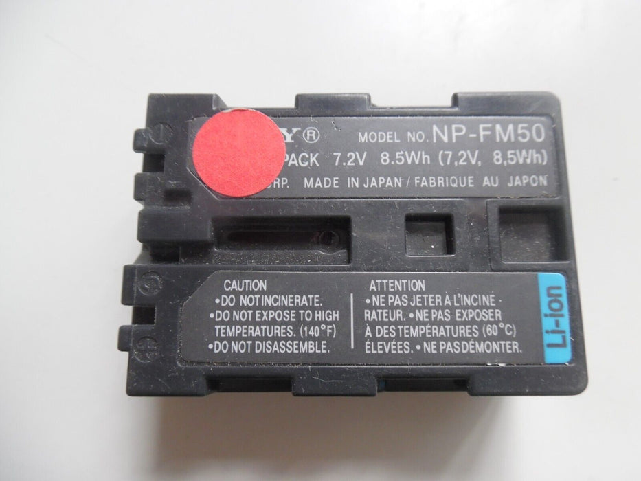 Original Sony NP-FM50 Np FM50 NPFM50 Battery Pack Battery