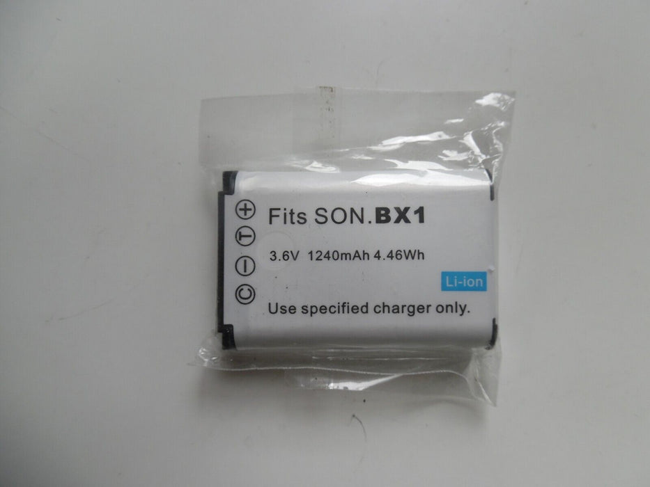 Battery For Sony NP-BX1 Cybershot Li-Ion 1240mAh 4.46Wh 3.6V