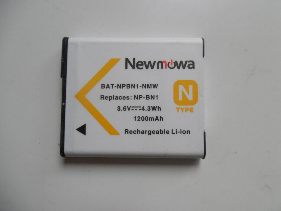 Newmowa replacement battery for Sony NP-Bn1 1200mAh