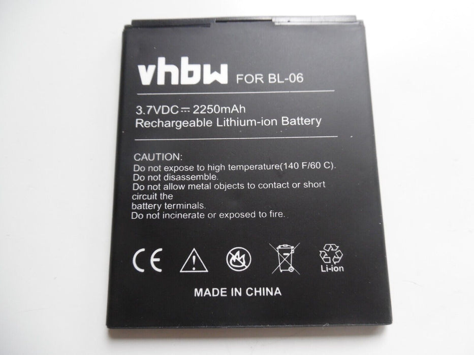 BATTERY 2250mAh for THL T6, T6c, T6s, T6 Pro, BL-06
