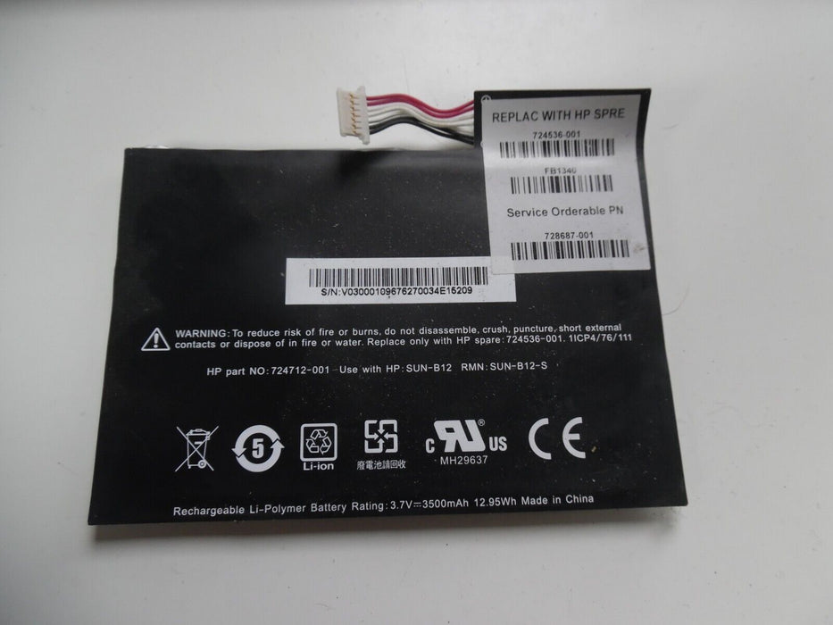 High Quality Battery for HP Slate 7 1800 Tablet 10979176-00 739691-001 HSTNH B14