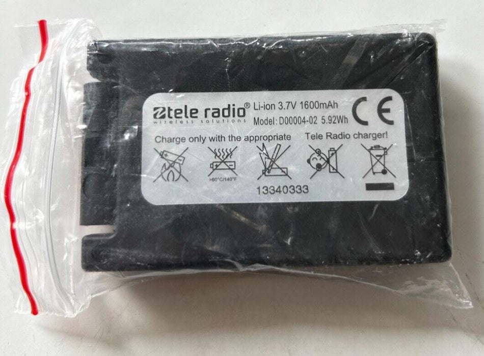 Genuine Tele Radio D4-02 Li-ion Battery 3.7v 1600mAh 5.92Wh