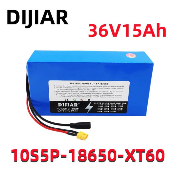 DIJIAR 36V15AH 10S5P lithium-ion batteryscooter battery electric bike scooter