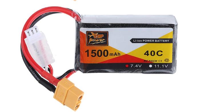 ZOP Power 7.4V 1500mAh 40C 2S Lipo Battery XT60 Plug
