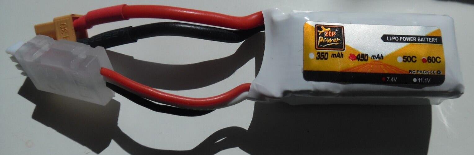 Zop Power 450mAh 60c Battery Lipo