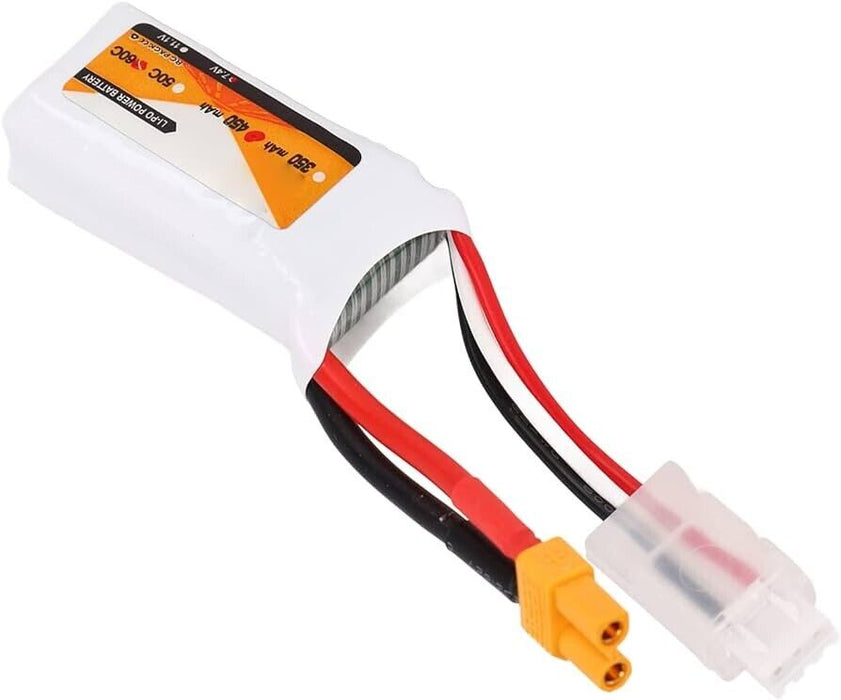 Zop Power 450mAh Lipo Battery 60C Discharge Rate 7.4V 2S XT30 Plug Power for RC
