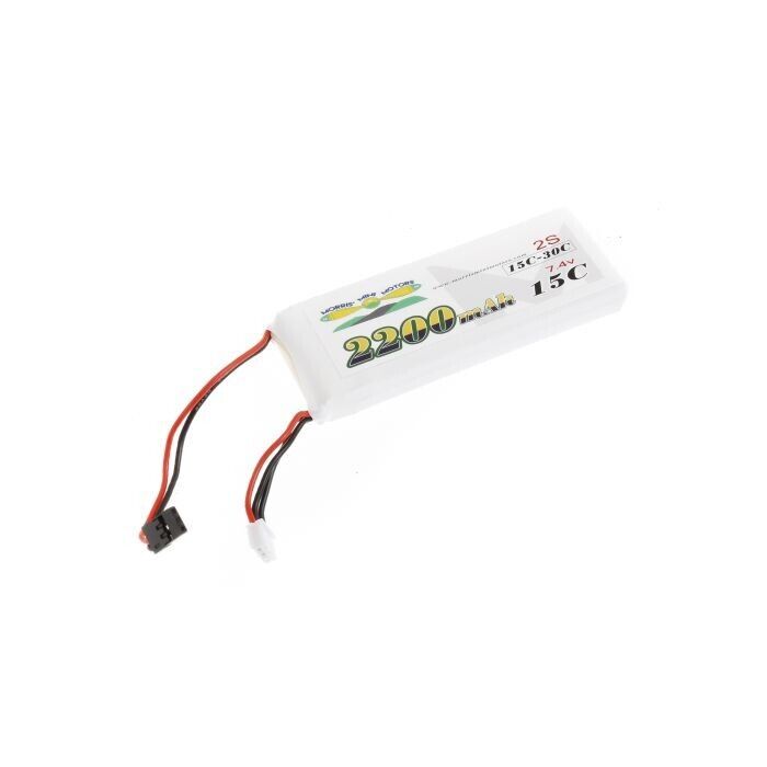 Morris’ Mini Motors 2s 7.4v 2200mAh 15c - 30c RX & Ignition LiPo Battery With JR