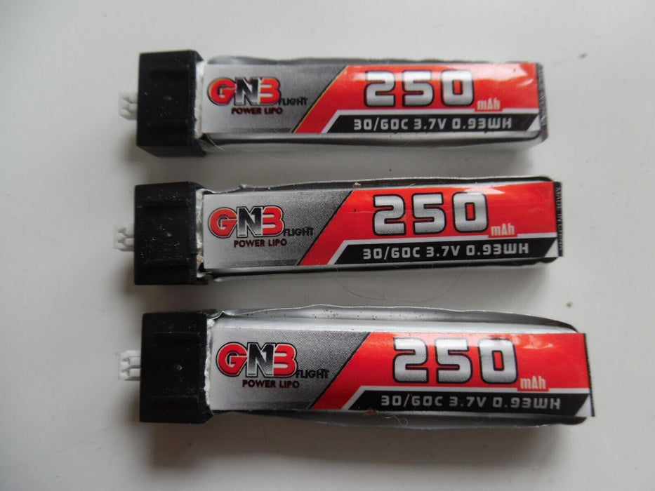 gn3 flight 250 mah battery 3 pack