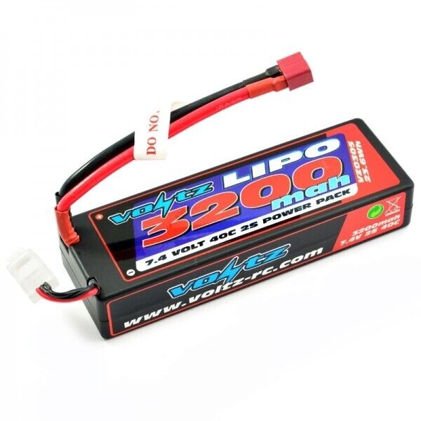 Voltz 3200mAh 7.4v 40C Hard Case LiPo Stick Battery VZ0305 - 138x46x25mm