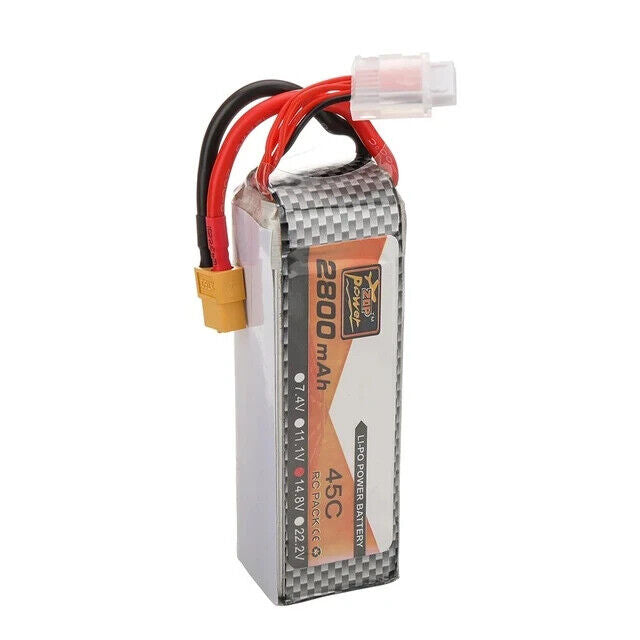 ZOP Power 14.8V 2800mAh 45C 4S LiPo Battery XT60 Plug for RC Drone