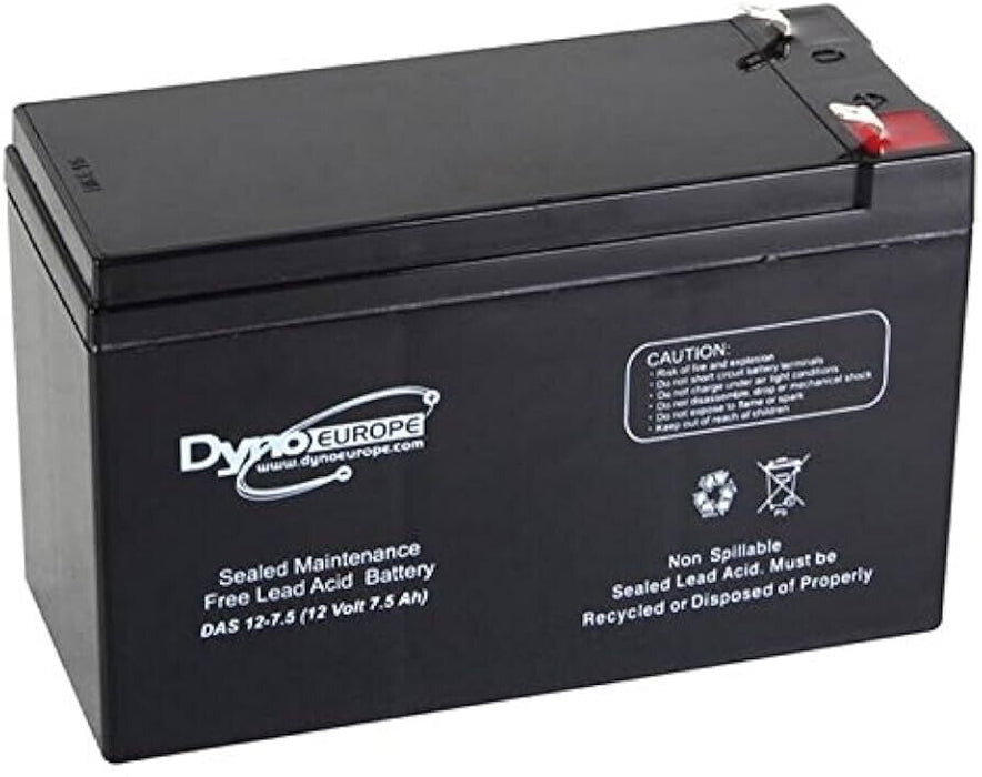 DYNO EUROPE Lead Acid Battery 12v 7.5ah (DAS12-7.5)