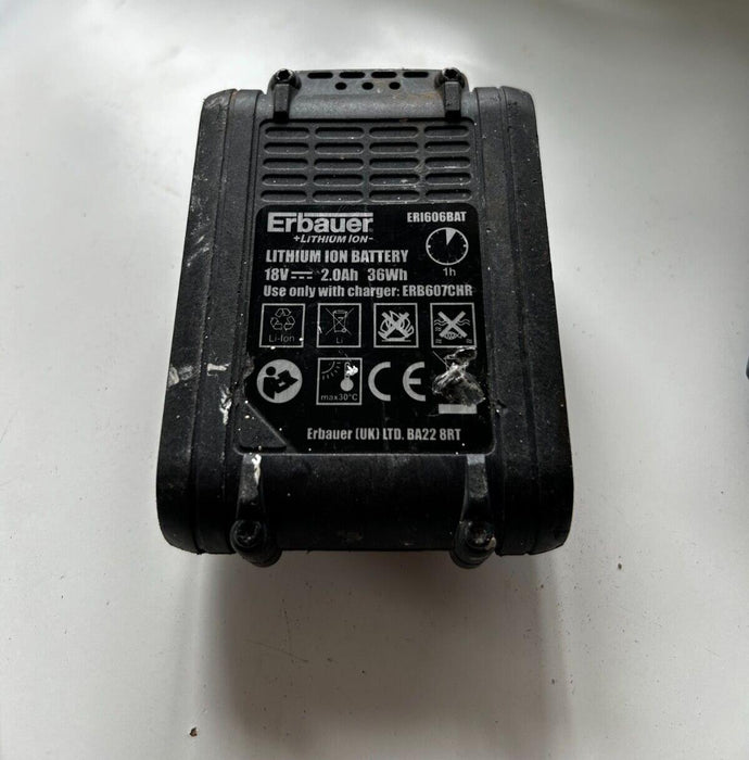 Erbauer 18v Li-ion 2.0Ah Cordless Drill Battery ERI606BAT also for some Titan