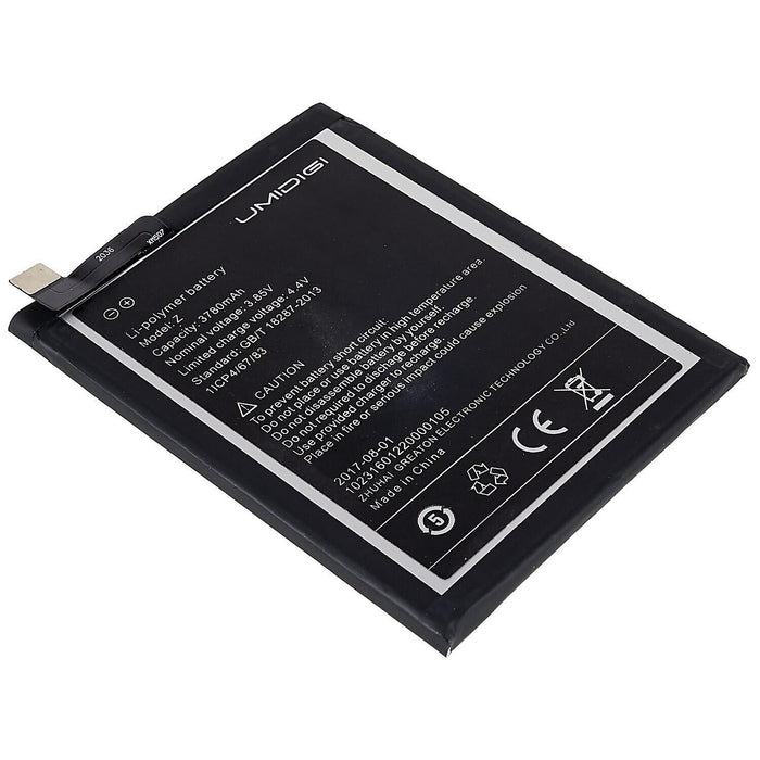 Genuine Umidigi Z 3.85V 3780mAh Rechargeable Li-Polymer Battery Replacement